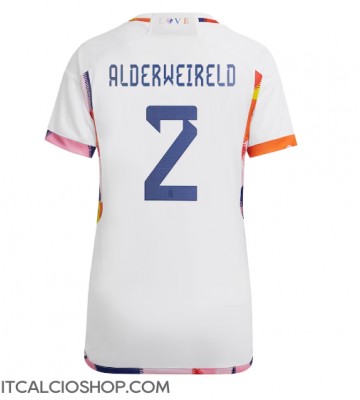 Belgio Toby Alderweireld #2 Seconda Maglia Femmina Mondiali 2022 Manica Corta